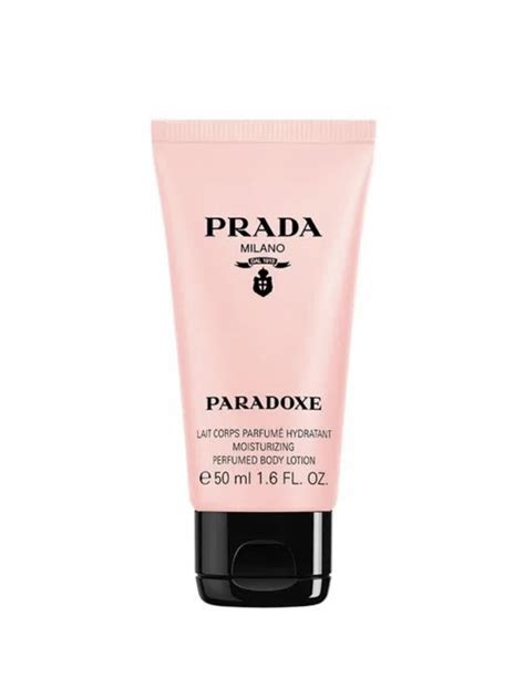 prada paradox body lotion.